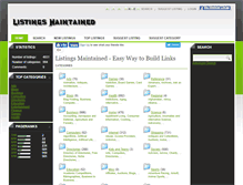 Tablet Screenshot of listingsmaintained.com